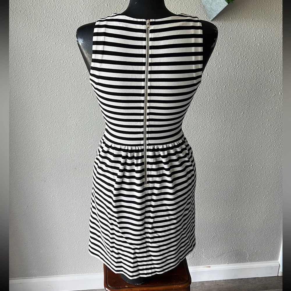 Madewell XXS White with Black Stripes Dress - Picture 4 of 9
